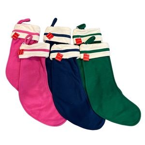 NEW You PICK the COLORS Lot of Six (6) 18” Christmas Stockings Fleece